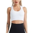 thumbnail image 2 of Women's Longline Sports Bra - High Impact, Wireless Racerback - Built-in Support for Yoga/Crop Top Style, 2 of 6