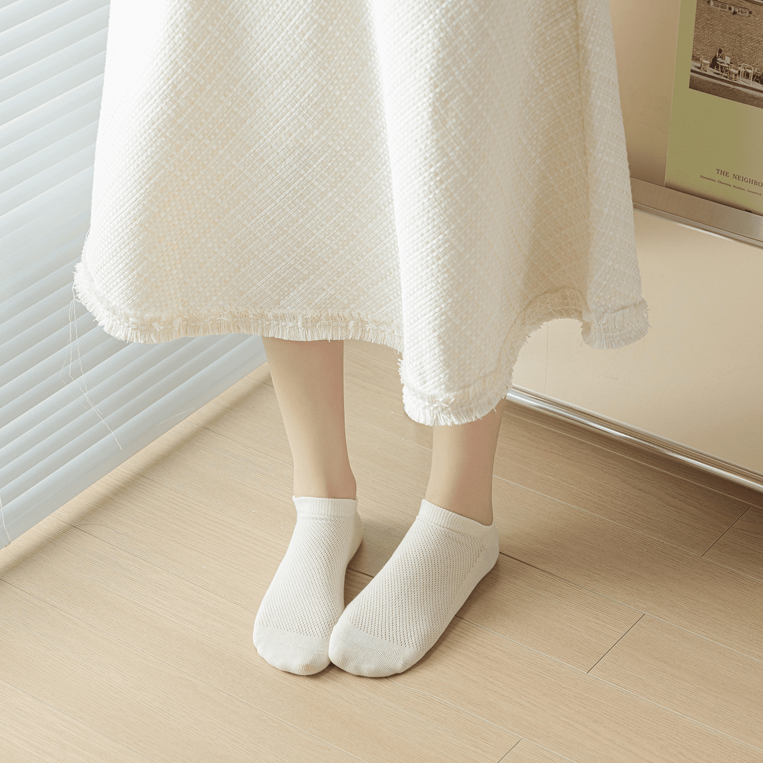 Sookeceks 6 Pairs Ankle Socks for Women, Womens Casual Mesh Low Cut Socks Size 5-9