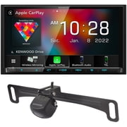 Kenwood DMX9708S 6.95” Double-Din Touchscreen Multimedia Receiver + Kenwood 195° Backup Camera