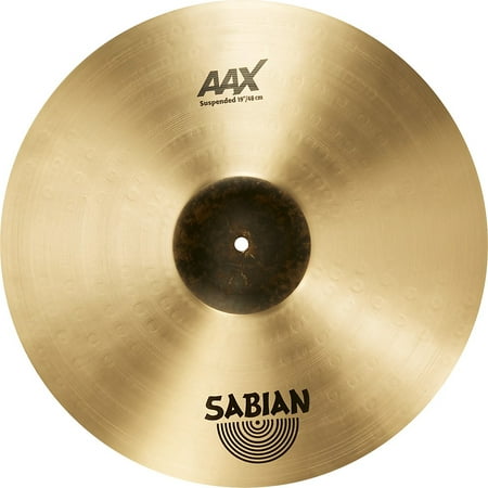 SABIAN AAX Suspended Cymbal 19 in. In response to demand for a darker tone than current AA-series suspended cymbals  the Sabian AAX Suspended Cymbal with Dynamic Focus is the newest addition to Sabian s already sensational line-up. The redesigned AAX Suspended cymbals respond evenly at all dynamic levels and provide long sustain for increased projection and tone.  The enhanced complexity and rich sound quality of our new AAX Suspended cymbals will become immediately apparent to the sophisticated musician   explains Sabian Master Product Specialist Mark Love. The AAX Suspended is ideal for orchestral players who appreciate pure  shimmering modern bright sounds at all levels. AAX Dynamic Focus is an innovative Sabian concept that delivers total control by eliminating volume threshold and distortion. A bright attack  shimmering sustain  and ability to perform with excellence at all volumes are all hallmarks of this core Sabian cymbal series. The AAX Suspended is hand crafted from Sabian B20 cast bronze. All AAX cymbals are protected by a special Sabian Two-Year Warranty in North America.