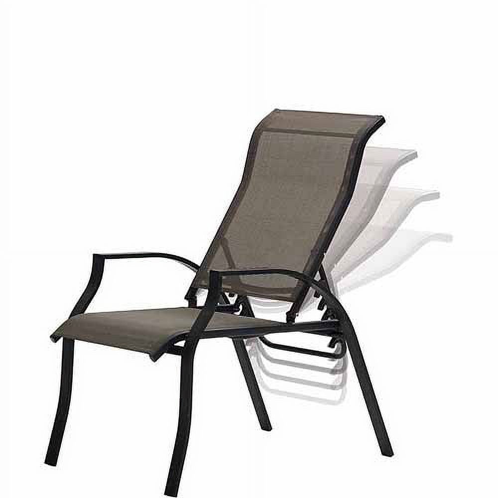 Barbados Set of 6 Sling Outdoor Dining Chairs with 2 Ottomans and 1 Side table - image 2 of 4