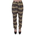 thumbnail image 1 of Love & Love Chic Horizontal Royal Abstract Print Drawstring Trouser Pants, 1 of 4