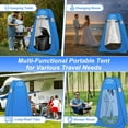 thumbnail image 4 of 16.5'' Camping Toilet with Pop-Up Privacy Tent Set, 4 of 6