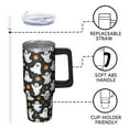 thumbnail image 3 of 30oz Halloween Tumbler with Handle, Skeleton Candy | Print | Halloween Gifts for Men & Women | with Lids and Straws | Stainless Steel Insulated | Coffee Travel Mug, 3 of 5