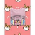 thumbnail image 3 of Cute Corgi Don't Worry Sweatshirt Women -Image by Shutterstock, Female Small, 3 of 4