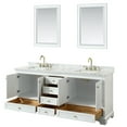thumbnail image 5 of Wyndham Collection Wcs202080dcmunsm24 Deborah 80" Free Standing Double Vanity Set - Dark, 5 of 7