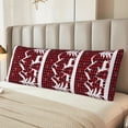 thumbnail image 6 of Lsque Christmas Buffalo Plaid Body Pillow Case Cover,Ultra-Soft Microfiber Bed Pillow Cases 20x54 inches,Elegant Bedding,Breathable Durable Pillow Cover with Envelope Closure, 6 of 8