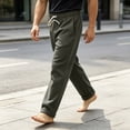 thumbnail image 5 of Rvwovn Men's Thermal Fleece Jogger Pants, Relaxed Fit Thicken Winter Sweatpants with Pockets, 5 of 7