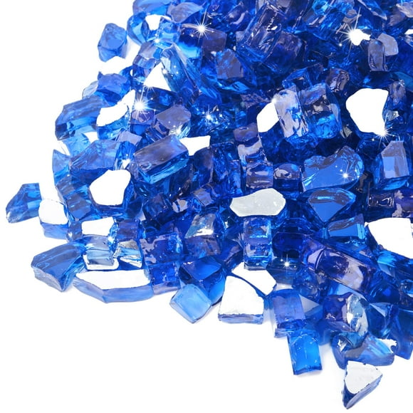 Vidrio decorativo para fogata GASPRO 4,5 kg 1,3 cm azul cobalto
