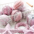 thumbnail image 4 of 1 pieza de adornos para árbol de Navidad, bola de espuma rosa, lazo, estrella para la parte superior del árbol, colgantes para árbol de Navidad, decoraciones para fiestas, suministros para Año Nuevo, 4 of 5