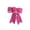 Hot Pink, variant on Lilixerw Purple Bow Ornament, Shiny Long Tail Wired Bow with Silver Trim and Full 3D Shape, for Christmas Tree Wreath Swag Mantel Window Holiday Decoration