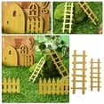 thumbnail image 4 of Gift Wood Ornament Doll House Miniature Fairy Elf Door Dollhouse Garden Micro Landscape Wooden Craft TYPE 4, 4 of 8