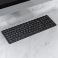 thumbnail image 3 of Dpisuuk Wireless Keyboard, Rechargeable Silent Full-Sized Computer Keyboards with USB Receiver for Windows, Desktop, PC, Notebook, Laptop,2.4G & Bluetooth Connectivity, 3 of 7
