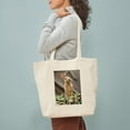 thumbnail image 3 of CafePress - Christmas Bunny Tote Bag - Unisex Canvas Tote Bag, Beige, 1-Piece, 3 of 7