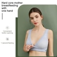 thumbnail image 4 of LAST CLANCE SALE! Nursing Sleep Bra Breastfeeding Bras Wireless Maternity Wide Band Shoulder Straps Bra, Pink, 36/80CD,38/85AB, 4 of 12