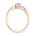 thumbnail image 2 of 1/4 Carat 6-Prong Set Diamond Solitaire Engagement Ring Band in 14K Rose Gold (Ring Size 9.75), 2 of 4