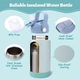 thumbnail image 5 of Hawsaiy 12oz Kids Insulated Water Bottle 2-Pack with Straw Lid, Leak-Proof Stainless Steel BPA-Free Thermos for School Boys and Girls, 5 of 16