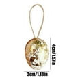 thumbnail image 6 of LEWEEN 12 Pcs 3D Easter Egg Gold Foil Pendants, 1.6 x 1.2 Inch Water-Resistant Decor, Perfect for Easter Party Home Garden Patio Window Tree Ornaments, 6 of 8
