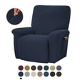 thumbnail image 1 of Housse de Fauteuil Inclinable Extensible Couverture Complète Couleur Unie pour LAZBOY Remplacement-Shorts, 1 of 5