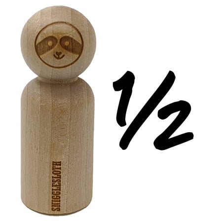 One Half Fun Text Rubber Stamp for Scrapbooking Crafting Stamping - Small 3/4 Inch