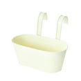 thumbnail image 1 of Maceta colgante de hierro con ganchos de metal desmontables para oficina, exterior, interior, cerca, dormitorio Blanco, 1 of 9