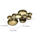 thumbnail image 2 of Cluster Serving Tray- Cluster of 9-piece Round Serving Bowl Cluster, Z-odax Dark Gold Finish, Cluster Serving Bowls 19 in x 12 in x 2.5 in, 2 of 7