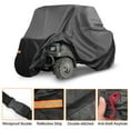 thumbnail image 4 of Cubierta UTV Unique Bargains para Kawasaki MULE SX Impermeable Cubierta Lateral al Aire Libre Protección de Almacenamiento de Lluvia y Sol 210D-PU 271x134x178cm Negra, 4 of 5
