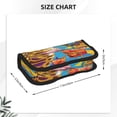 thumbnail image 3 of Haiem Colorful Giraffes with Drinks Printed Large Pencil Case, Big Capacity Pencil Pouch Stationery Pen Bag, Storage High Capacity Bag Pouch Holder Box Organizer, Marker Pen Case, 3 of 6
