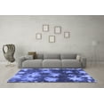 thumbnail image 3 of Ahgly Company Indoor Square Abstract Blue Modern Area Rugs, 7' Square, 3 of 4