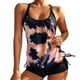 thumbnail image 1 of Traje de baño de dos piezas con tiras en la espalda y estampado conservador para mujer Traje de baño Fridja  nalpqowj55217, 1 of 8