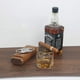 thumbnail image 4 of Estuche de cigarros de cuero con 3 dedos, humidificador de cigarros forrado de madera de cedro con tijeras de cigarros de acero inoxidable plateado Xemadio 2034218-1, 4 of 9