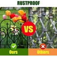 thumbnail image 7 of Decorative Garden Fence 32 in (H) x 10 ft (L) Outdoor Rustproof Metal Dog Pet Fence Animal Barrier, Garden Fencing Panel Border for Yard Patio Flower Bed, 7 of 7