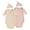 Khaki Pink, variant on Gupgi 2 Pack Newborn Baby Sleeping Sack 0-3 Months Solid Color Long Sleeve Baby Swaddle Sleep Bag and Hat