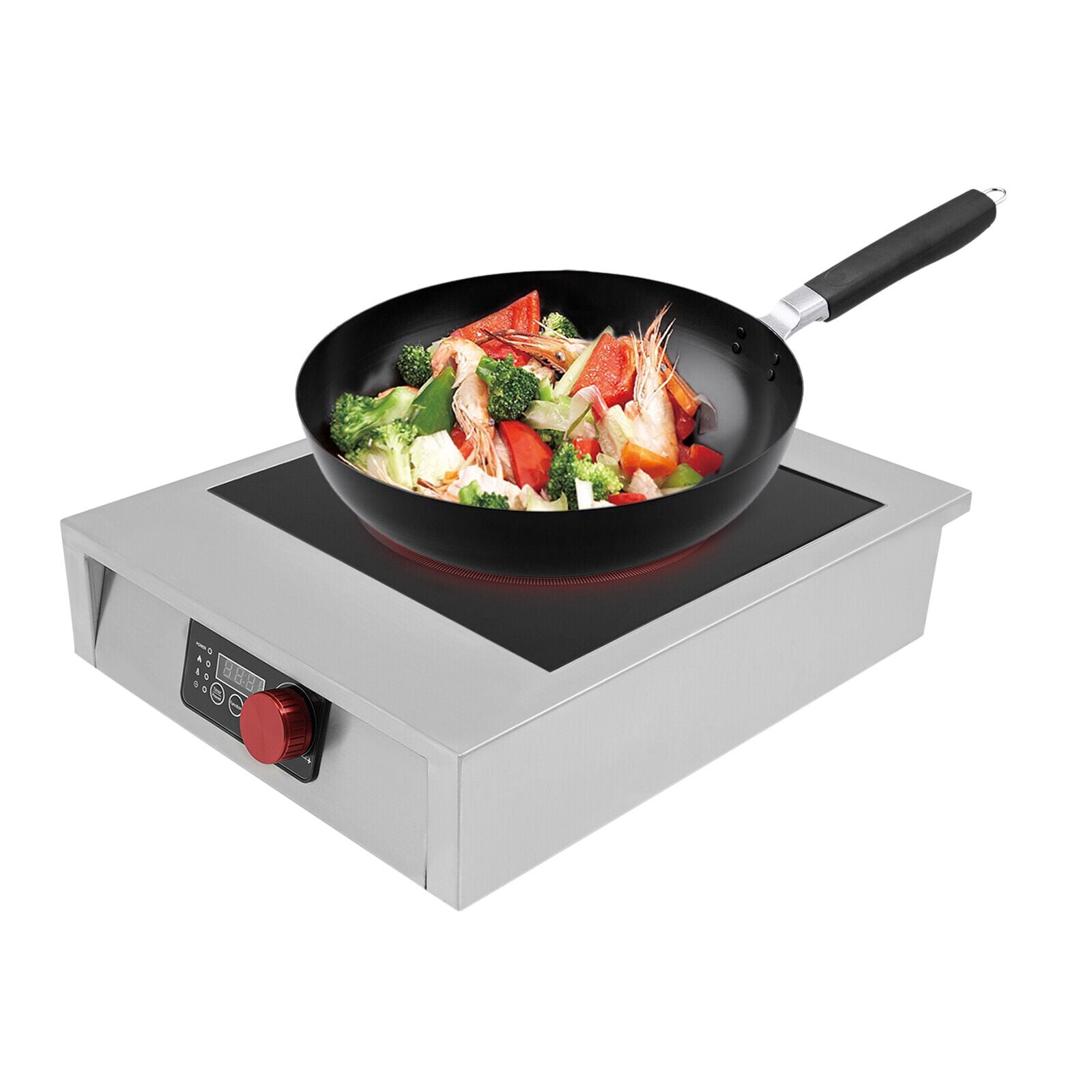 Miumaeov 3500W 110V Electric Induction Cooktop Tabletop Portable Induction Cooktop W/ LED Display