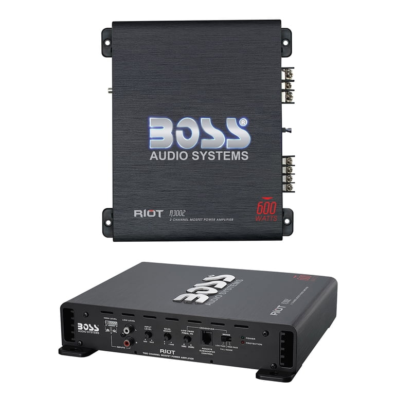 BOSS Audio Systems R3002 600 Watt 2 Channel Car Amplifier