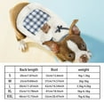 thumbnail image 3 of TIELUTT Cute Cat Apparel with Bow and Plaid Pocket Pet Clothes for Small Dogs Male Pet Clothes Rack Pet Clothes Hangers for Small Dogs Pet Clothes for Large Dogs Male Pet Clothes for Small Dogs Girls, 3 of 5