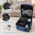 CPAP Travel Carrying Case, Navy, Fits Airsense 10 11, 11.81 x 7.76 x 4. ...