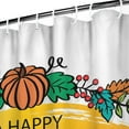 thumbnail image 5 of Rideaux de Douche Rustiques d'Automne pour Jour de l'Action, Rideau Réutilisable avec Crochets en Polyester pour Salle de Bain, Halloween, Noël, Hôtel, Dortoir, 5 of 5