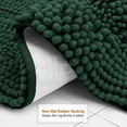 thumbnail image 4 of Clara Clark Chenille Super Absorbent Bath Mat - Extra Soft - Shower and Bath Room - Machine wash dry - Size Extra Large 44 x 26 - Hunter Green, 4 of 8