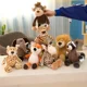 thumbnail image 2 of 25cm Stuffed Lifelike Lion Tiger Elephant Monkey Leopard Giraffe Raccoon Doll Simulation Forest Animals Plush Toys for Kids Gift, 2 of 5