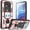 Rose Gold, variant on Xilaimitoo Phone Case for Moto G Power 2021, with Slide Camera Cover , 360 Full Body Military-Grade Phone Case with Kickstand for Moto G Power 2021