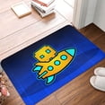 thumbnail image 5 of Lsque Geometry Dash Pattern Doormat, Durable Flannel Fabric, Waterproof Stain and Fade Resistant, Low Profile,Indoor Outdoor Door Mats, Easy Clean Patio Entrance Mat, 16x24in, 5 of 8
