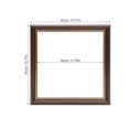 thumbnail image 2 of BESTYASH 1Pcs Canvas Floating Frame in Coffee Color 35.00X35.00X2.50CM for Bedroom Wall Decor, 2 of 6