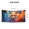 thumbnail image 2 of Zufioo Color Splash Fox Portrait Print Silver Fox Fleece Beach Towel 27.5x55in, Super Absorbent Bath Towel, Suitable for Adult Beach, Swimming Pool and Home Use-One Size, 2 of 6