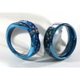 thumbnail image 7 of 2 Blue Matching Rings Couple Ring 1CT AAA CZ Women Wedding Ring Female Ring, 7 of 7