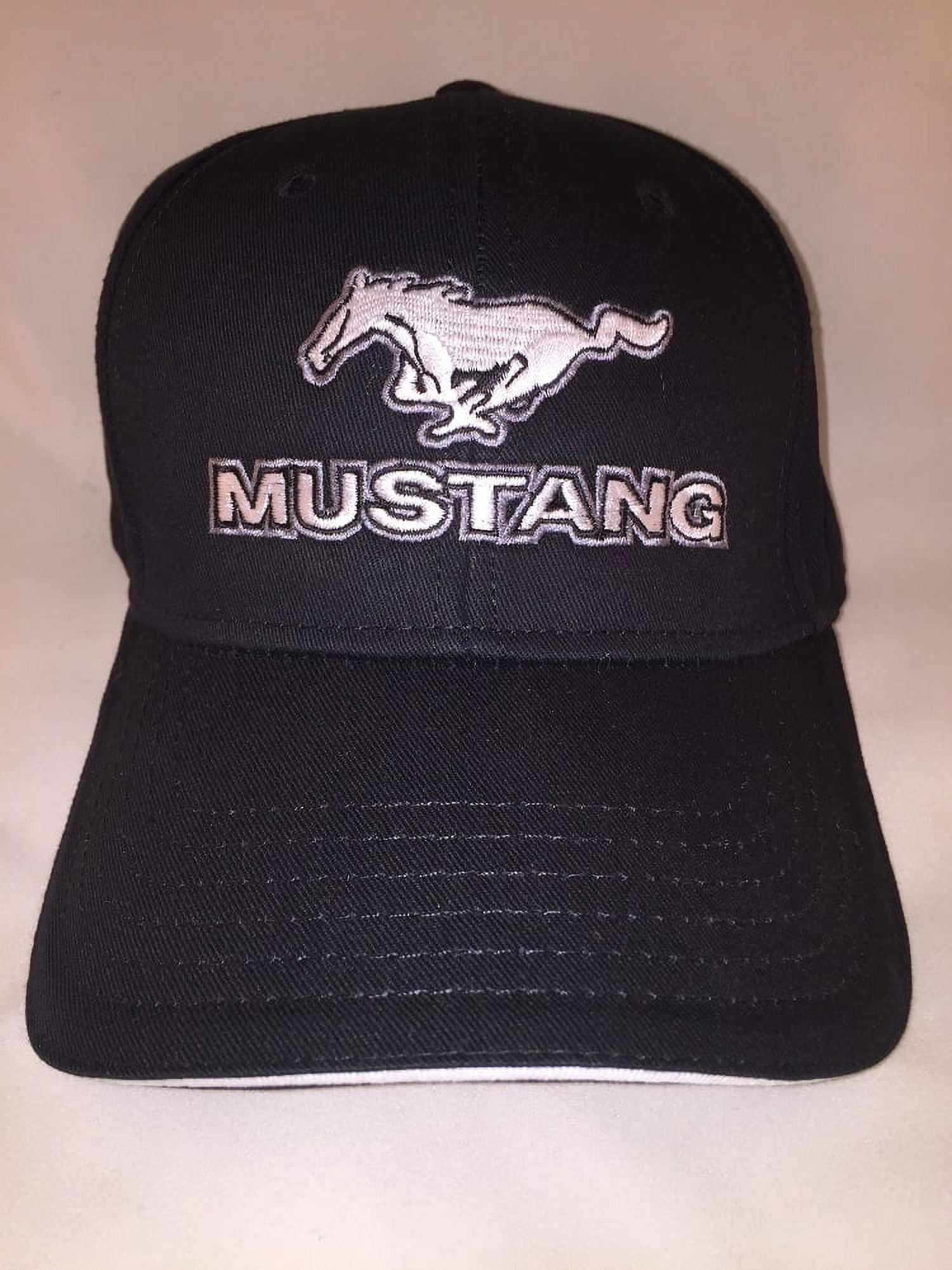 Ford Mustang Pony Black Cotton Hat
