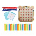 thumbnail image 2 of Juguete de madera Montessori para enhebrar cordones, juego educativo para coche Tigre, 2 of 9