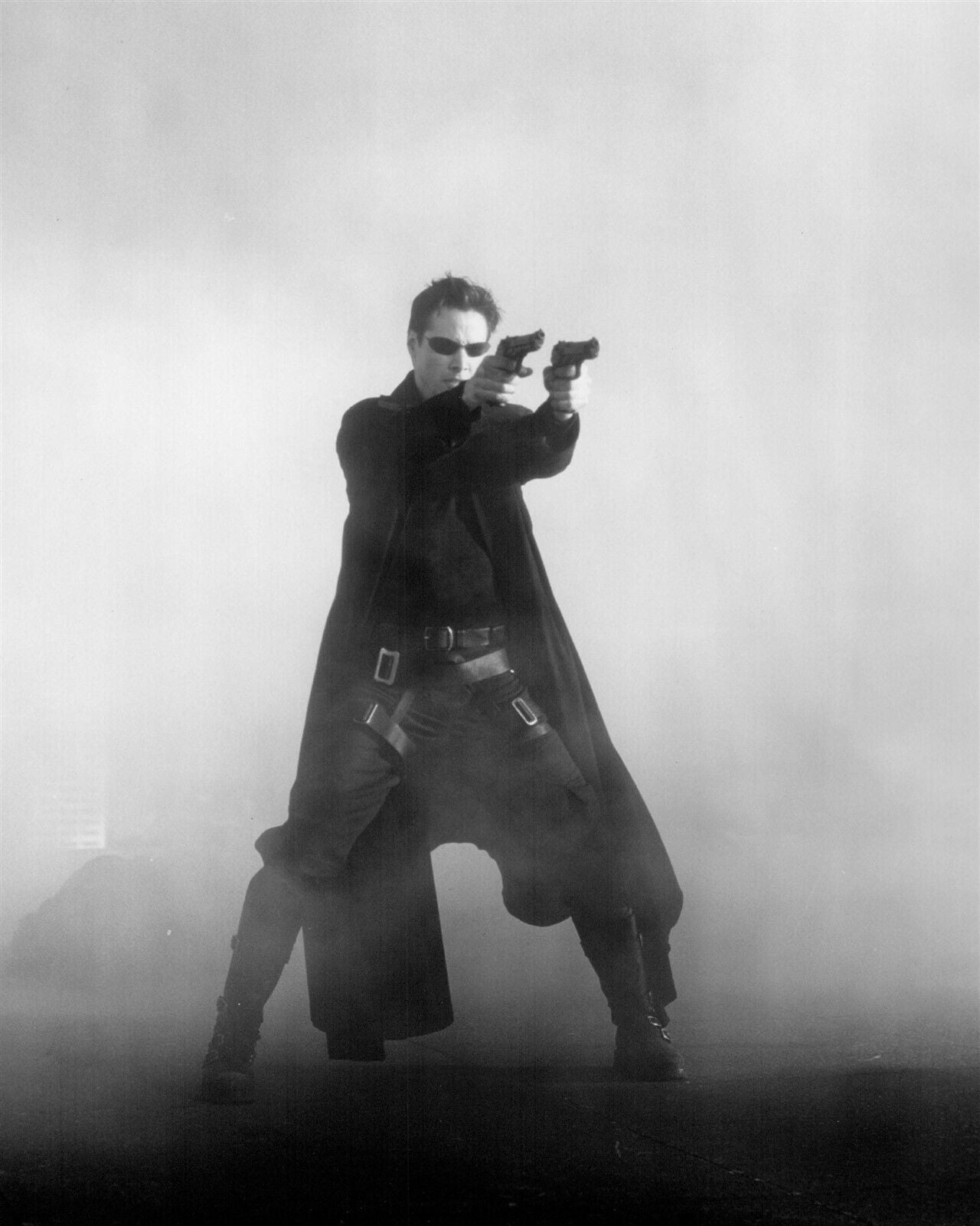 Kill Matrix Keanue Reeves as Neo two guns blazing The Matrix 8x10 inch photo ...