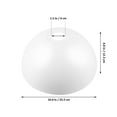 thumbnail image 4 of 4 Pcs Floor Lampshades Bowl-shape Lamp Shades Replacement Plastic Lamp Covers, 4 of 7