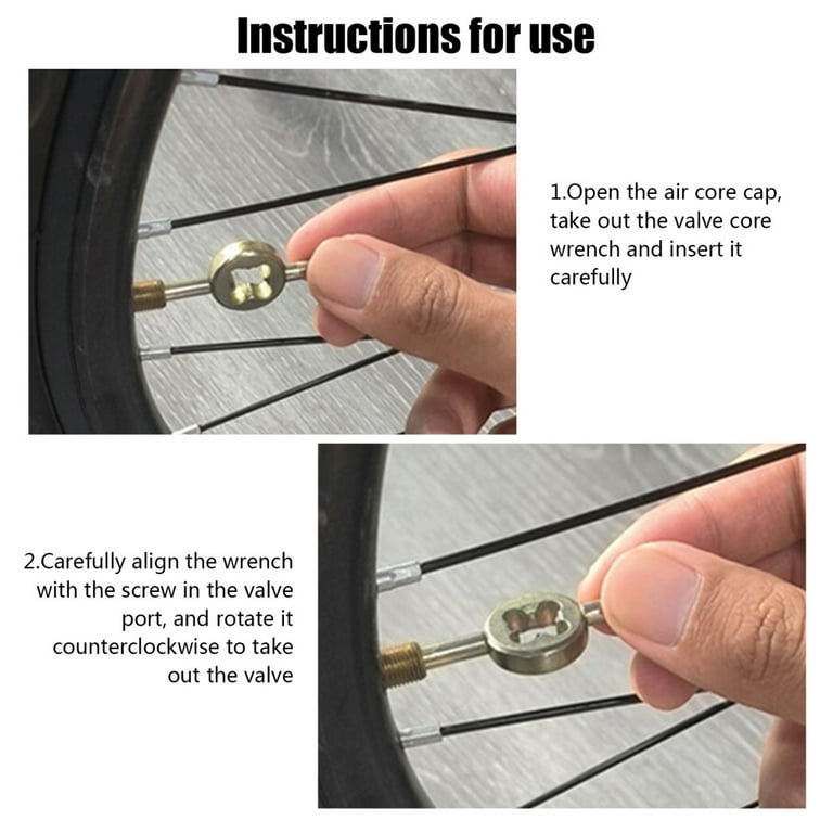 Tire Valve Stem Tool Remover 5 pcs Valve Core Removal Wrench Valve Stem Removal Tool for Mountain Bike Car Motorbike Road Bike